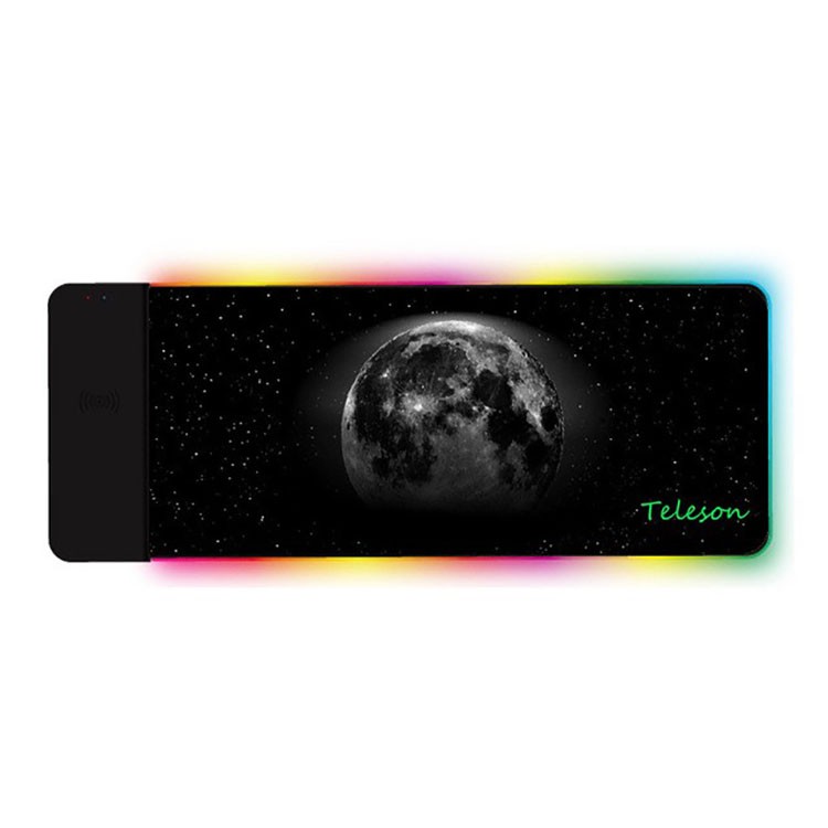彩印發(fā)光無線充鼠標(biāo)墊