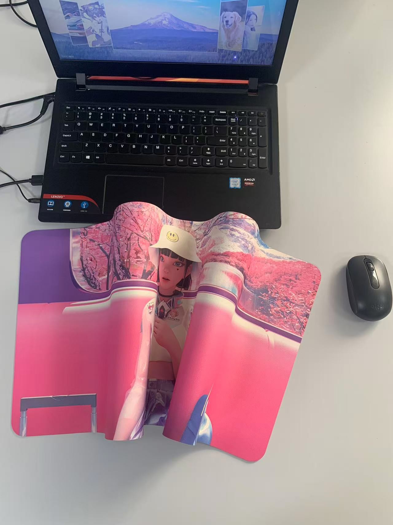 雙面防滑皮革鼠標(biāo)墊，辦公寫字桌墊，電競游戲桌墊支持定制